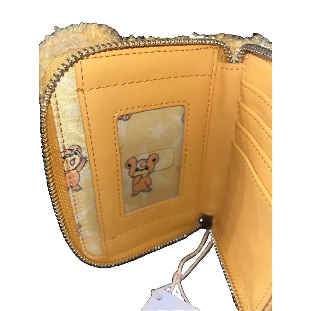 Loungefly Pokémon Teddiursa Limited Edition Sherpa Cosplay Zip Around Wallet New